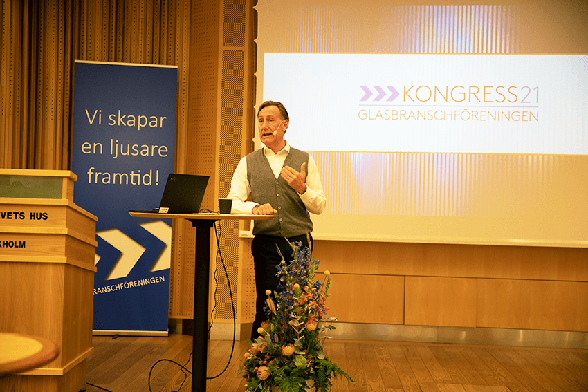 Jan-Olof Jacke gästar Glasbranschföreningens Kongress