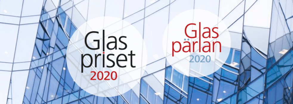 Annons för Glaspärlan 2020 och Glaspriset 2020