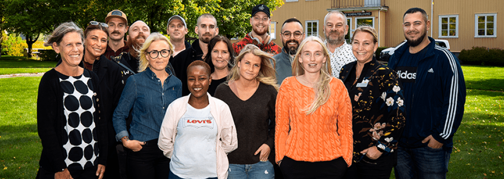 Lärare och studenter från från YH-utbildningen 2019. Foto: Sören Håkanlind.