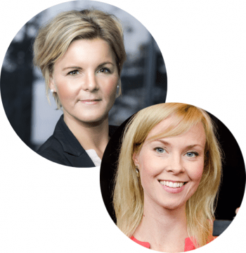 Melinda Lemke och Stina Wollenius